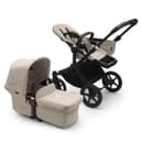 Bugaboo Donkey 5 Mono, Convertible Into Side by Side Double Stroller, Improved Design, Reversible Seat, One Hand Steering and Side Basket, Desert Taupe - 1