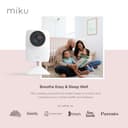 Miku Monitor inteligente Pro Smart para bebés con cámara, rastrea la respiración en vivo sin uso portátil, alertas en tiempo real, análisis del sueño, video Wi-Fi de 1080p, visión nocturna y audio - 8