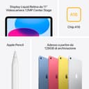 Apple iPad con chip A16: display Liquid Retina da 11'', 128 GB, Wi Fi 6, fotocamera frontale e posteriore da 12MP, Touch ID, autonomia di un giorno intero di batteria — Argento - 5