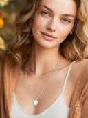 Silvora Cadena Plata de Primera Ley 925 Mujer Apilable con Colgante Collar Minimalista Rolo Cable 46cm 1.5mm Regalo Madre Amiga Pareja - 4