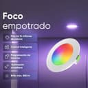 Nanoleaf Downlight LED Techo Empotrable WiFi, Inteligente Regulable Multicolor 550LM 1200K-6500K, Corte 75–85 mm,Smart Foco Empotrable Compatible con Alexa y Google - 2