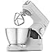 Kenwood Titanium Chef Baker, Kitchen Machine with K-Whisk, Stand Mixer with Kneading Hook, Whisk and 5L Bowl, KVC65.001WH, Power 1400W, White - 4