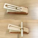 Funmo Penna di firma classica, Penna a sfera vintage fatta a mano naturale,Penna a sfera in legno fatta a mano,con incisione di alta qualità Scatola regalo aziendale - 3