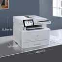 HP LaserJet Enterprise M430f 3PZ55A, Stampante Multifunzione A4, Stampa Fronte e Retro Automatico in b/n, 40 ppm, Copia, Scansiona, Fax, Ethernet, USB 2.0, ADF, HP Smart, Schermo Touch LCD, Bianca - 5