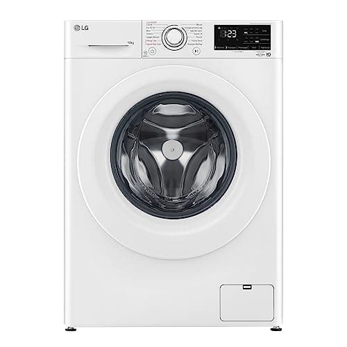 LG AI DD F4WV310S3AA Lavatrice Classe A, 10,5kg, Carica Frontale, 1400 giri/min, Serie V3, Lavaggio a Vapore, Motore Inverter Direct Drive, Smart Diagnosis, Libera installazione, Bianca