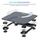 Healthkeep Scales for Body Weight with App 13 Body Composition Metrics, Digital Bathroom Scales with Bluetooth Weighing Scale, App Compatible with iOS Android 11 * 11 Iches (Blue) - 3