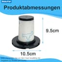 4 Stück Waschbare Staubsaugerfilter ZR009007 & ZR009008 kompatibel mit Rowenta X-Force Flex 11.60, 12.60, 14.60, 15.60 kabellosen Staubsaugern sowie der Animal RH98-Serie & RH99-Serie - 3