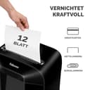 Fellowes Aktenvernichter 12 Blatt (P4), Papierschredder mit Cross-Cut für Homeoffice und Büro, LX85, Schredder mit 19L Papierkorb und Safesense, Aktenvernichter, automatischer Rücklauf - 3