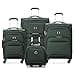 DELSEY PARIS Sky Max 2.0 Softside Expandable Luggage with Spinner Wheels, Green, Checked-Medium, 24 Inch, Sky Max 2.0 Softside Expandable Luggage with Spinner Wheels - 1