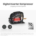 Samsung RS80F66KBFEF Side-by-Side Kühl-Gefrierkombination, AI Kühlschrank mit Gefrierfach, 178 cm, 634 l, Eis- und Wasserspender mit Festwasseranschluss, AI Voice Control & Energy Mode, Black Steel - 12