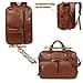 Borsa da spalla da uomo in ecopelle, borsa da lavoro ibrida, borsa per laptop da 17 pollici, zaino a tracolla multiuso, borsa per laptop da lavoro per uomini HB-22, marrone, m, Rétro - 2