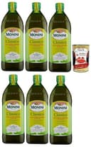 Italian Gourmet bundle für Monini Classico Olivenöl Extra Vergine 6x1L, kaltgepresst, italienisches natives Olivenöl, Küche & Salate + Italian Gourmet polpa - 1