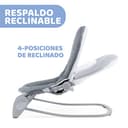Chicco Hooplà Hamaca para Bebé de 0 Meses a 18 kg, Balancín y Silla de Bebés y Niños con Arco de Juegos, Respaldo Ajustable y Cojín Reductor, Compacta - Color Gris Vaquero (Titanium) - 4