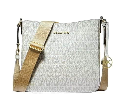 Michael Kors Bolso cruzado pequeño de cuero (crema clara), Crema claro , Small