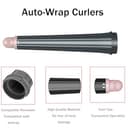Long Conical Barrel for Dyson Airwrap HS01 HS05 HS08, 0.78-1.4Inch/ 20-36mm Auto-Wrap Curlers, Self-Curling Hair Roller Curlers Attachment, Pink - 3