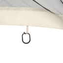 Outsunny Moskitonetz für 3x4 m Pavillon 4 Seitenteile Fliegennetz mit Haken Reißverschluss Mückennetz Insektenschutz Fliegengitter Nylon-Mesh Schwarz - 9