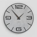 Giallobus - Reloj Premium - Simple Relief - Madera de MDF - Premium 30x30‎‎cm - n.12 White Cement - Artesano Made in Italy - Silencioso - Idea de Regalo - Doble Nivel Moderno - 1