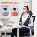 Shiatsu Neck and Shoulder Massager with Heat, Back Massager-Electric Deep Tissue 3D Kneading Massage for Shoulder Leg Body Muscle Pain Relief Use for Home Office,Best Gifts for Women Men Mom Dad - 7