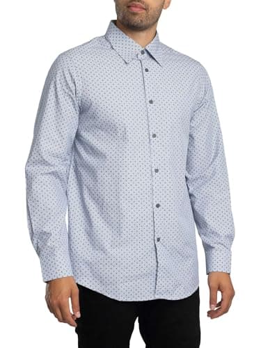 Armani Exchange Hombre Camisa con Estampado De Logotipo Regular, White Stripe, M