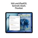 Apple 13" iPad Air (M4): Liquid Retina Display, 256 GB, 12 MP Front‑/Rückkamera, WLAN 7 mit Apple N1 + 5G Mobilfunk, Touch ID, Batterie für den ganzen Tag – Space Grau - 3