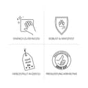 4L Textil Mario Cama Perro Ortopédica Polipiel Memory Foam Viscoelástica Impermeable Resistente Fácil de Limpiar Perros Medianos Premium 100x70 Grafito - 7