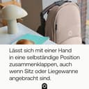 Bugaboo Dragonfly Liegewanne mit Lüftungsfenstern, einhändig faltbar in jeder Position, kompatibel mit dem Bugaboo Dragonfly City-Kinderwagen, Dusty Pink - 3