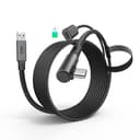 KIWI design Link-Kabel mit Ladefunktion 5M Kompatibel mit Meta Quest 3s Quest 3 Quest 2/Pro/Pico 4 Zubehör und PC/SteamVR, USB 3.0 zu USB C Link-Kabel mit 5 Gbps High-Speed für Erweitertes Gameplay - 1