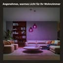 Philips Hue White & Color Ambiance Starter Set mit E27 Lampen 2-er Pack (1100), Smart Button + Hue Bridge, 16 Mio. Farben per Sprache und App steuerbar - 8