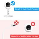 67" Adjustable Height Baby Monitor Floor Stand Holder for Nanit Pro Smart Monitor & Flex Stand,Owlet Cam/Cam 2 /Owlet Duo 2, Baby Monitor,Also Cameras with 1/4 Thread Connection - 2