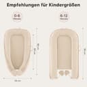 Bearmoss Babynestchen Kuschelnest Neugeborene Multifunktionale für Kinderbett Vielseitiges (Aprikose) - 8