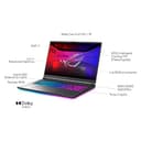 ASUS ROG Strix G18 G815LW-S9046 - Portátil Gaming de 18" WQXGA 240Hz (Core Ultra 9 275HX, 32GB RAM, 1TB SSD, NVIDIA GeForce RTX 5080 16GB, Sin Sistema Operativo) Gris Eclipse - Teclado QWERTY español - 2