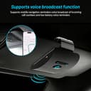 JUZELY Vivavoce Bluetooth per Auto per Fiat Brava Bravo Bravissimo, Altoparlanti Auto con Accensione Automatica, Connessione Doppia e Aletta Parasole - 4