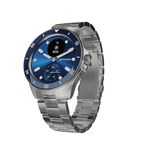 Withings ScanWatch Nova, Hybrid Smartwatch Heart Health for M&F - ECG, SPO2, Temperature Monitoring, Sleep Tracking, Respiratory Health, Cycle Tracking, 30 Days Battery Life, iOS & Android