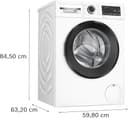 Bosch, Series 6, WGG254Z1GB, 10kg, 1400rpm Washing Machine with Iron Assist, Anti Stain, Active Water Plus, Eco Silence Drive, SpeedPerfect, LED Display, White with a Black door - 7
