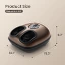 RENPHO Masajeador de pies con calor para fascitis plantar, Portátil Amasado Shiatsu, Compresión, Massager eléctrico de los pies de 3 intensidades, Marrón - 7