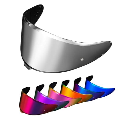 PSLER Helmet Visor for Shoei NXR2 Z8 Tinted Visor for RF-1400 CWR-F2 CWR-F2R X-Fifteen X15 X-SPR Pro Motorbike UV Protection Face Shield Replacement Accessories(Silver)