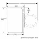 Bosch - Lavadora Libre Instalación, 8 kg, 1200 RPM, Serie 4, Función Pausa + Carga, Iron Assist, Motor EcoSilence, Blanco, WAN24272ES - 2