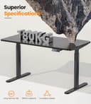 MAIDeSITe EL2 Pro Art Scrivania Regolabile in Altezza Elettrica, Design Gambe Ovali con 2 Motore, Capacità di Carico 160kg con 4 Memorie di Controllo e Funzione di Protezione da Collisione - 8