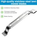 iKALULA 2 Stück Mähroboter Messer Kompatibel mit Stihl Mähroboter iMOW RMI 422, RMI422 P, RMI 422 PC, RMI 522 C, Edelstahl Messerklingen für Rasenpflege Im Garten - 200mm, Silber - 4