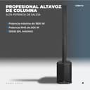 Vonyx VX822 – Pack de 2 Altavoces Columna Activos 1800W con woofer 12" Bluetooth 5.0 DSP emparejamiento estéreo entradas Micro USB XLR RCA diseño portátil Eventos DJ PA Streaming - 2