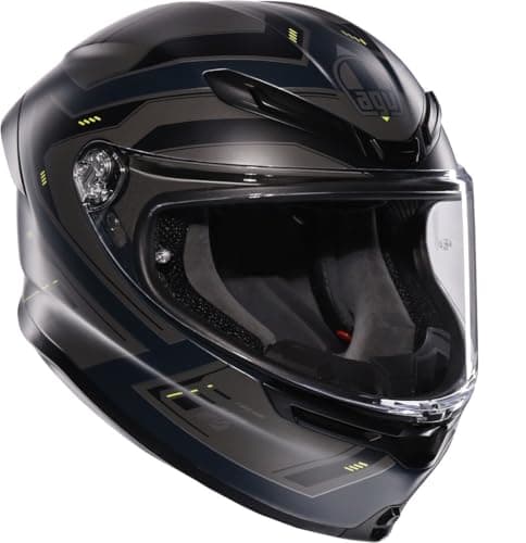 AGV K6 S Enhance Helm, grau matt/gelb, XL (61/62)