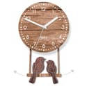 Dekori - Reloj De Pared Moderno De Madera con Péndulo. Preciso Y Silencioso, Apto para Todas Las Estancias De La Casa: Cocina Salón Comedor. Producto Original Dekori, Fabricado En Italia. (WOT) - 1