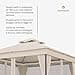 blumfeldt Mondo Dual - Gazebo, 3x3, Doppio Tetto & Zanzariere, Telaio in Metallo Antiruggine, Tende per Privacy, Resistente Gazebo da Esterno, Facile da Montare, Beige - 4