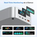 RayCue All-in-One Charger Dock for Mac mini M4, Aluminum Mac mini M4 Dock Hub Stand with 8TB NVMe/SATA SSD Enclosure, 165W Power Delivery, 4K60Hz HDMI, Smart Display, SD/TF 4.0, 10G USB A/C, Audio - 3