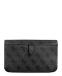 GUESS Women's Noelle Ii Crossbody Flap Organizer, Coal Logo, One Size - 5