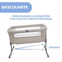 Chicco Next2Me Essential Cuna de colecho para Bebé, Cuna Co-Sleeping, Compatible con Diferentes Camas, Altura Ajustable, Buena Circulación del Aire, Colchón y Bolsa Incluidos, 0-6 Meses, Beige - 6