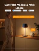 Govee Lampada da Tavolo senza Fili, RGBICWW Lampada da Comodino LED Compatibile con Mattel Alexa, Dimmerabile 500lm e Ricaricabile 4800mAh, 72 Scene, 2700-6500K per Soggiorno Camera da Letto Scrivania - 6