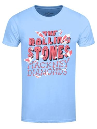 The Rolling Stones Hackney Diamonds Shatter Men's Blue T-Shirt