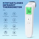 Viproud Fieberthermometer für Babys Kinder Erwachsene, Kontaktloses Stirnthermometer, Digitales Infrarot Thermometer mit sofortigen genauen Messwerten, Fieberalarm, LCD-Anzeige und 35 Speicherabruf - 2