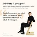 Stokke Sedia Tripp Trapp di , Nera - Sedia evolutiva e interamente regolabile per neonati, bambini e adulti - Comoda, confortevole ed ergonomica - Modello classico - 8